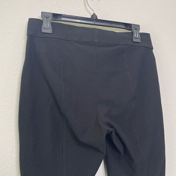 Eileen Fisher Solid Black Viscose Pull On Skinny Straight Leg Pants Size XS - Picture 9 of 9